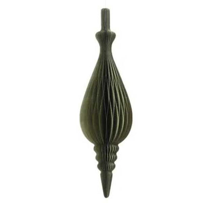 Pendente Verde in carta - H 80 cm