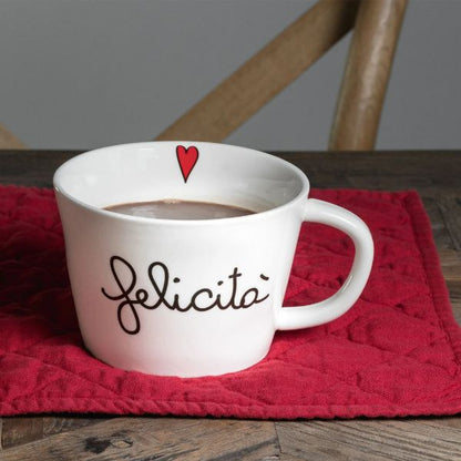 Tazza colazione - Scritta: Felicità