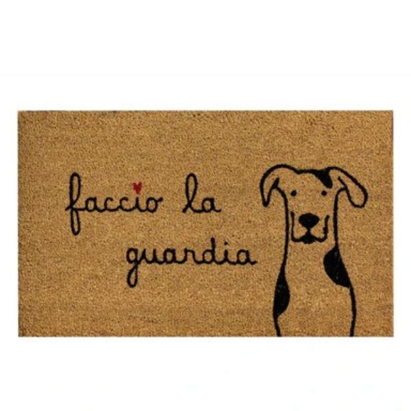 Zerbino - Scritta: Faccio la guardia