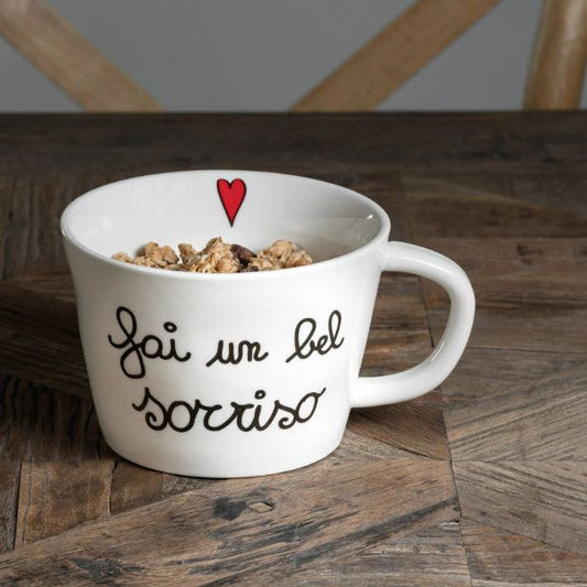 Set 2 Tazze colazione - Fai un bel Sorriso