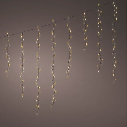 Tenda Luci di Natale 256 LED Bianco Caldo / Freddo 3,75 mt - 494982