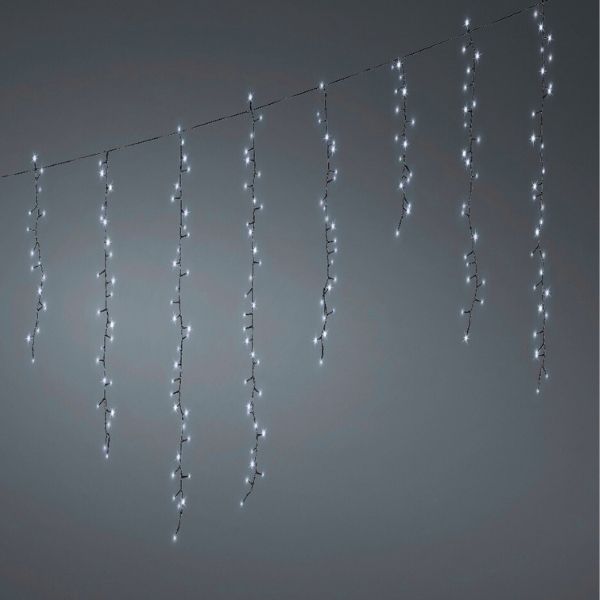 Tenda Luci di Natale 256 LED Bianco Freddo 3,75 mt - 494980