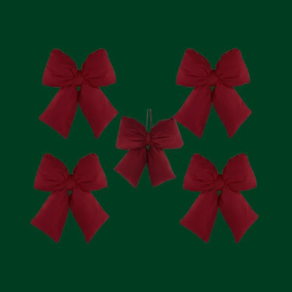 Set 5 fiocchi - Bordeux - 12 x 15 cm