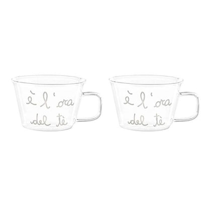 Set 2 tazze tè o cappuccino - E' L'Ora Del Tè