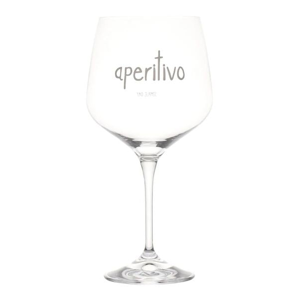 Set 2 Calici - Scritta: Aperitivo
