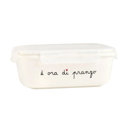 Contenitore scritta: è ora di pranzo - L -