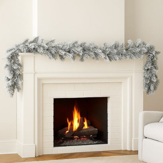 Festone di Natale Innevato Vancouver- 270 cm – Ø 25 cm