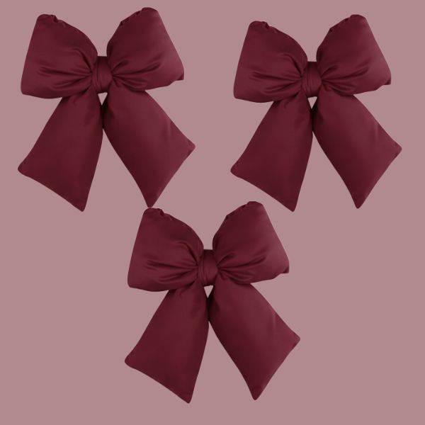 Set 3 fiocchi - Bordeux - 26 x 34 cm