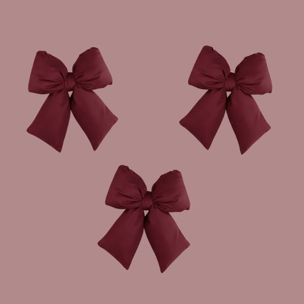 Set 3 fiocchi - Bordeux - 22 x 26 cm