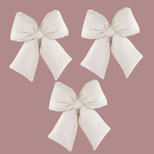 Set 3 fiocchi - Bianco burro - 26 x 34 cm