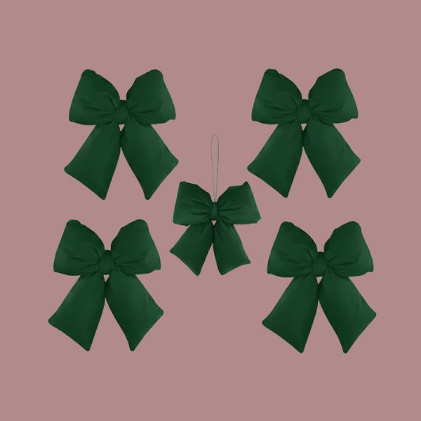 Set 5 Fiocchi - Verde - 12 x 15 cm