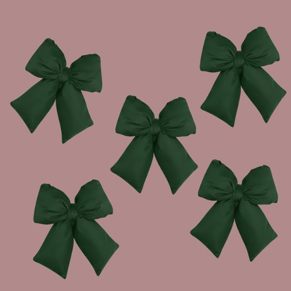 Set 5 fiocchi - Verde - 16 x 24 cm