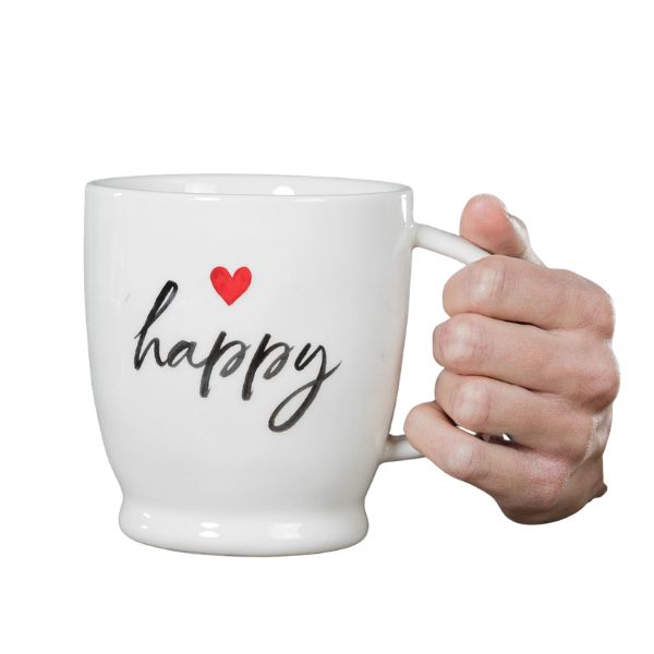Mug con Scritta: Happy