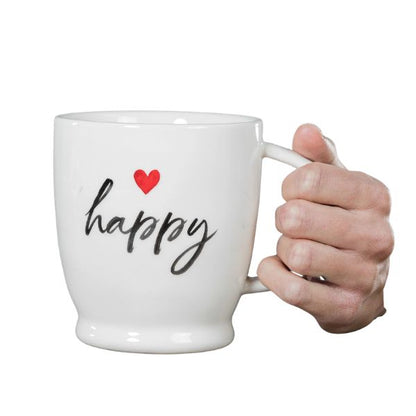Mug con Scritta: Happy