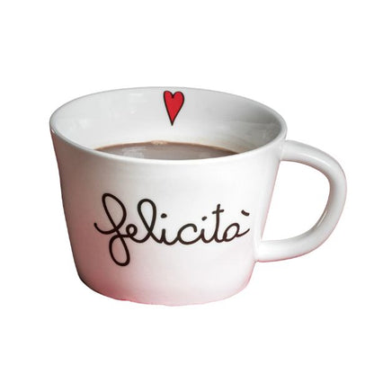 Tazza colazione - Scritta: Felicità
