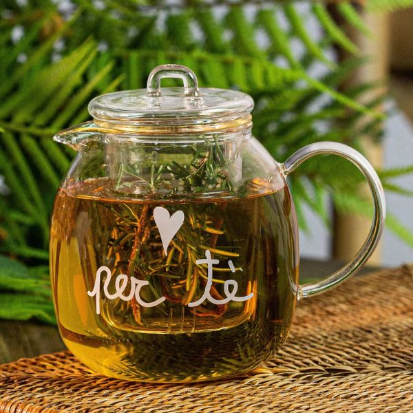 Teiera in vetro 600 ml Scritta: Per te