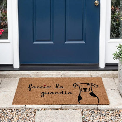 Zerbino - Scritta: Faccio la guardia