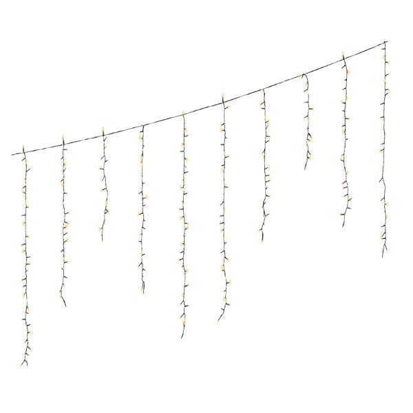 Tenda Luci di Natale 256 LED Bianco Caldo / Freddo 3,75 mt - 494982