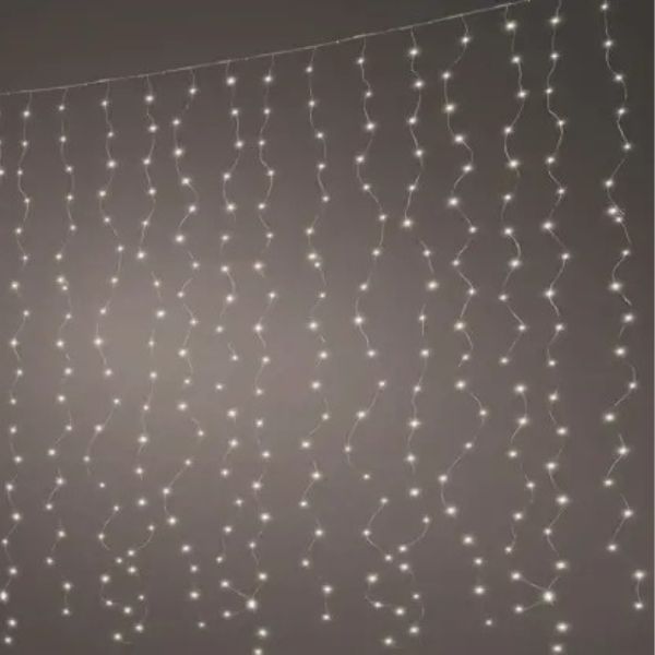 Tenda Luci di Natale 100 MicroLED Bianco Caldo 3,75 mt - 496825
