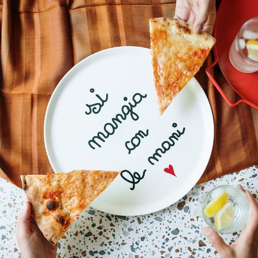 Piatto pizza - Si Mangia Con Le Mani 31,5 cm