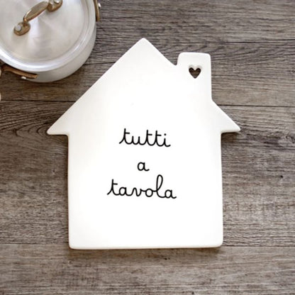 Sottopentola casa - Scritta: Tutti a tavola
