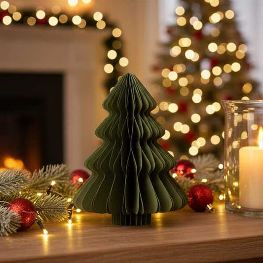 Albero di Natale Verde in carta - H 20 cm