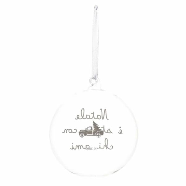 Pallina di Natale - Natale è sempre con chi ami 12 cm