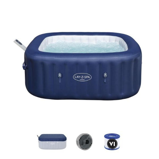 Idromassaggio Gonfiabile Hawaii Lay-Z-Spa AirJet 4-6 persone quadrato - Bestway