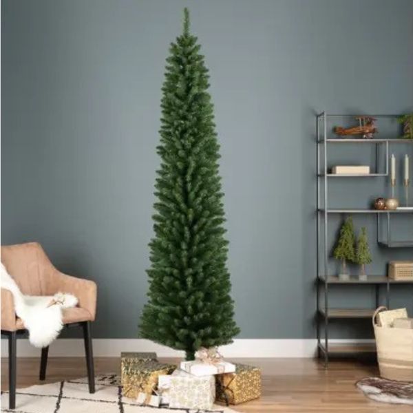 Albero di Natale Pencil Verde Slim 210 cm