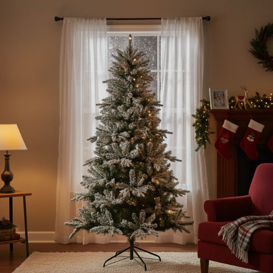 Albero di Natale Oregon Sundall Ghiacciato 180 cm