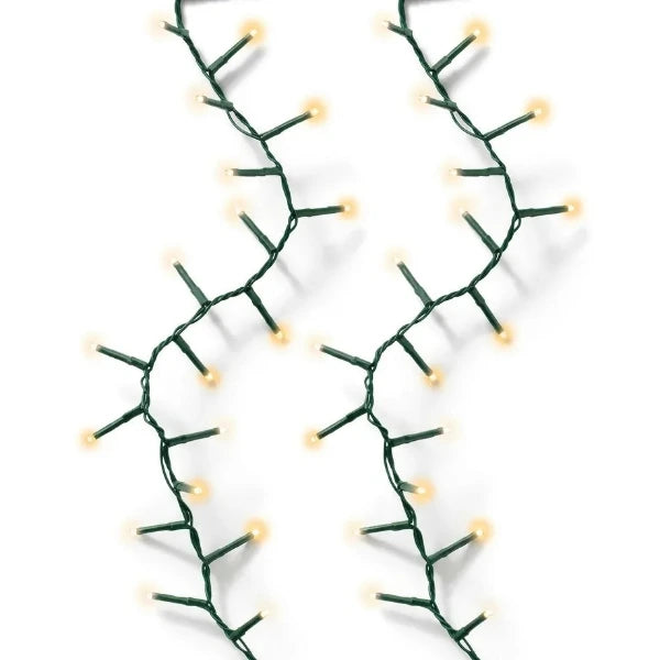 Luci di Natale 2000 LED Soft Gold e Bianco caldo compatto 45 mt
