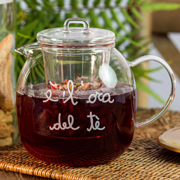 Teiera in vetro - -E' l'ora del Tè 600 ml