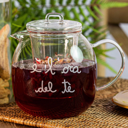 Teiera in vetro - -E' l'ora del Tè 600 ml