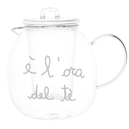 Teiera in vetro - -E' l'ora del Tè 600 ml