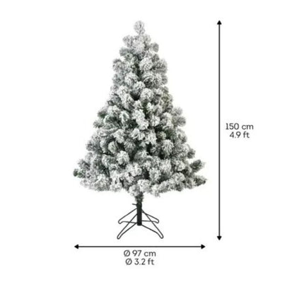 Albero di Natale Mississippi Imperial Innevato 150 cm