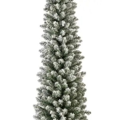 Albero di Natale Pencil Innevato Slim 240 cm