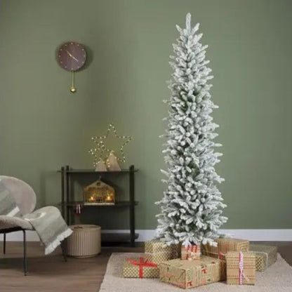 Albero di Natale Colorado Slim Innevato 210 cm