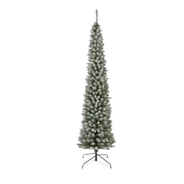 Albero di Natale Pencil Innevato Slim 240 cm