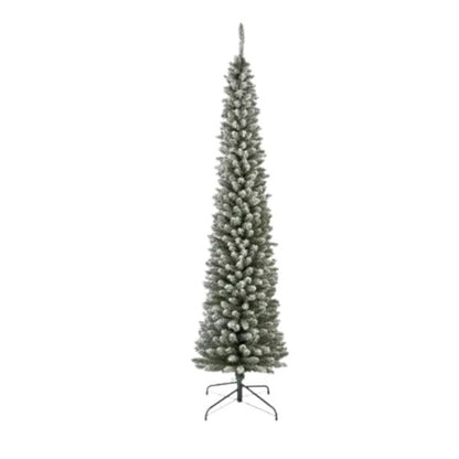 Albero di Natale Pencil Innevato Slim 240 cm