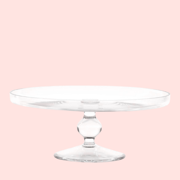 Alzata per dolci e torte in vetro Trasparente D 26 cm
