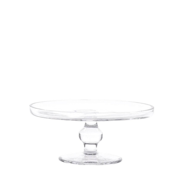 Alzata per dolci e torte in vetro Trasparente D 26 cm