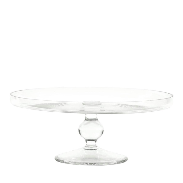 Alzata per dolci e torte in vetro Trasparente D 26 cm