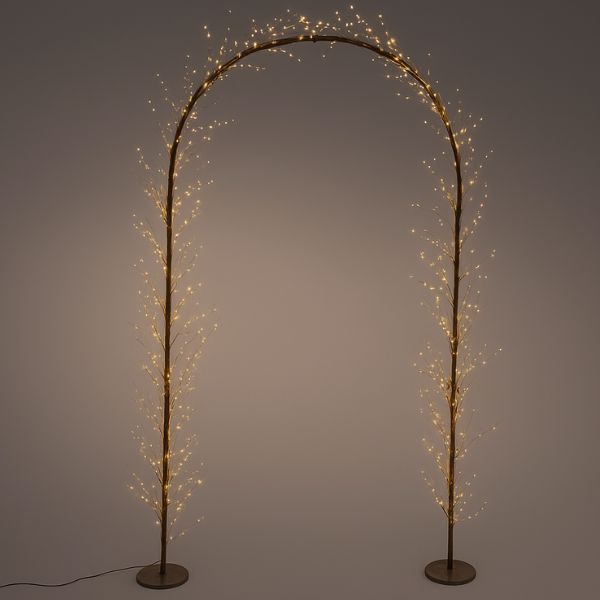 Arco Luminoso di Natale 1440 MicroLED Bianco Caldo – 1,30 x 2,30 mt - 490582