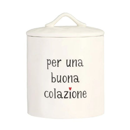 Barattolo - Scritta: Per una buona colazione 16 cm