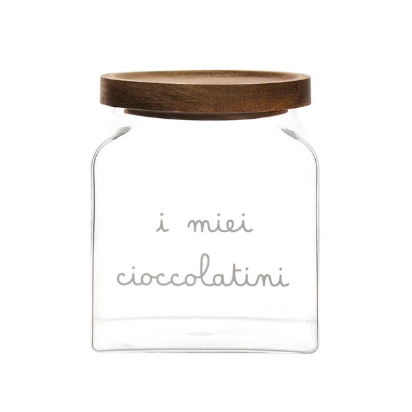 Barattolo in vetro - Scritta:  I miei cioccolatini