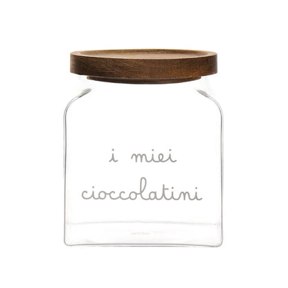 Barattolo in vetro - Scritta:  I miei cioccolatini