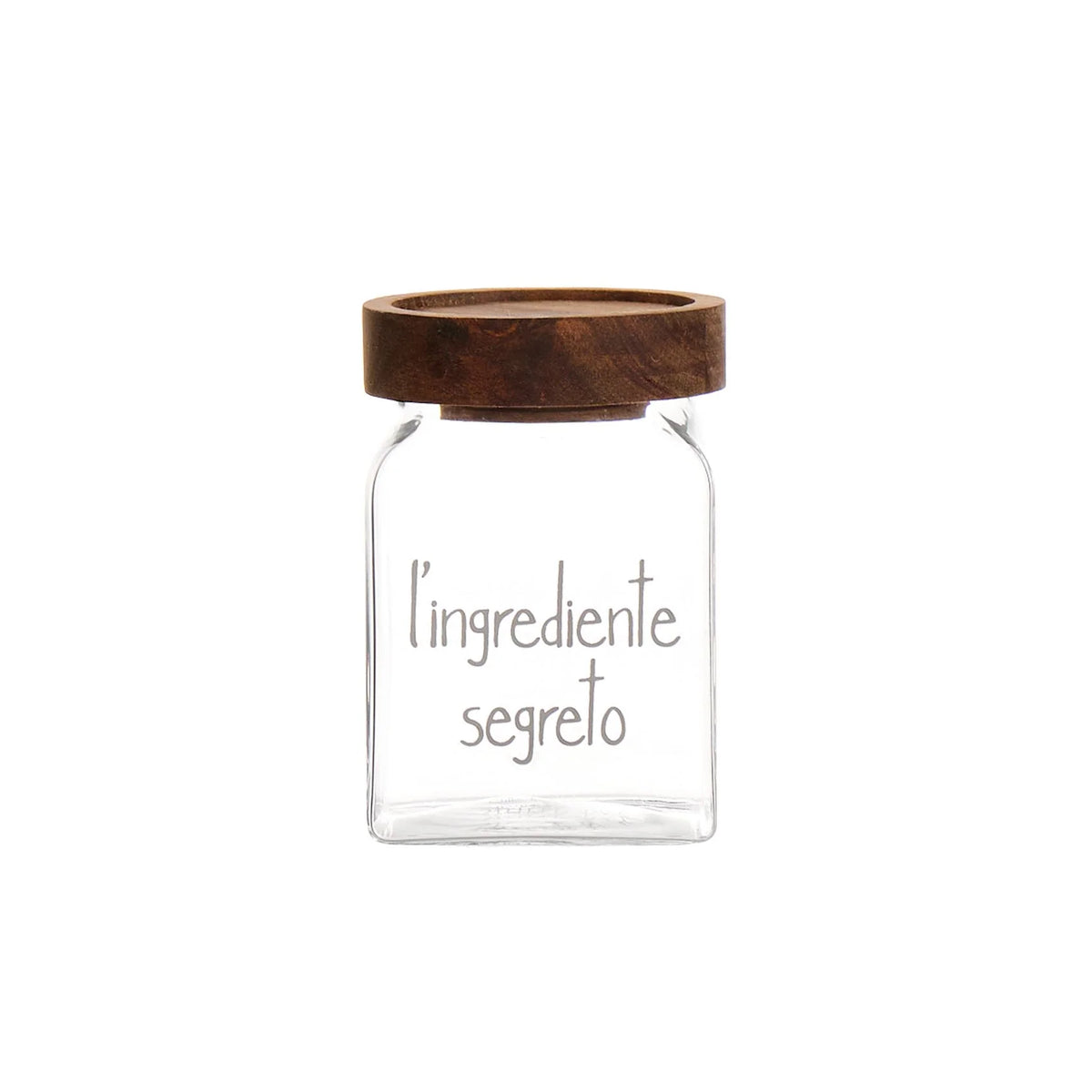Barattolo in vetro -  Scritta: L'ingrediente segreto