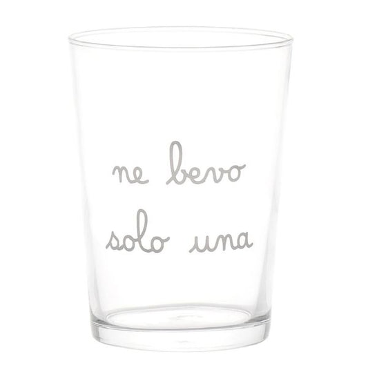 Bicchiere - Scritta: Ne bevo solo una 50 cl