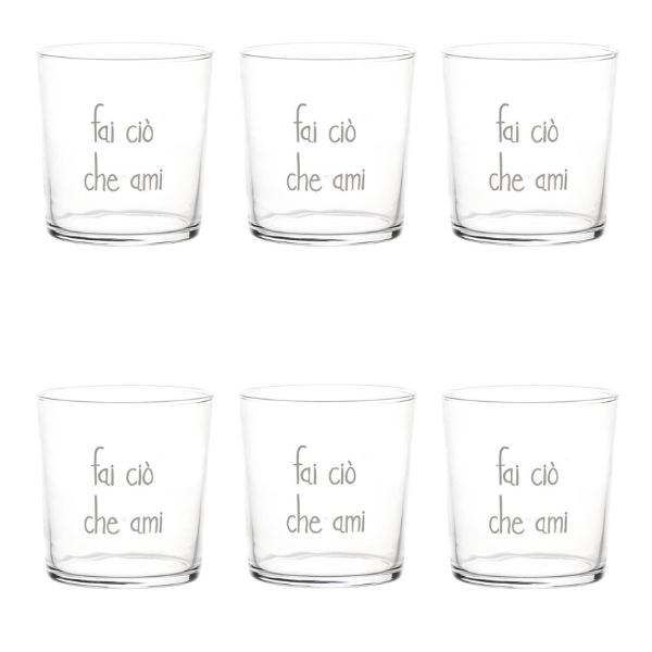 Bicchiere - Fai ciò che ami 35 cl
