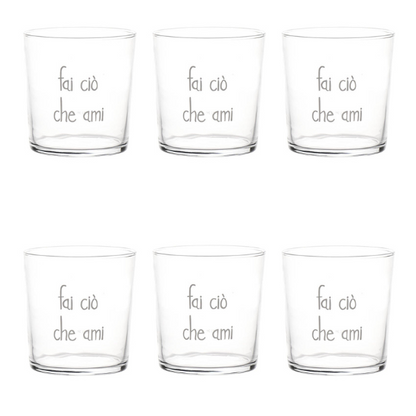 Bicchiere - Fai ciò che ami 35 cl